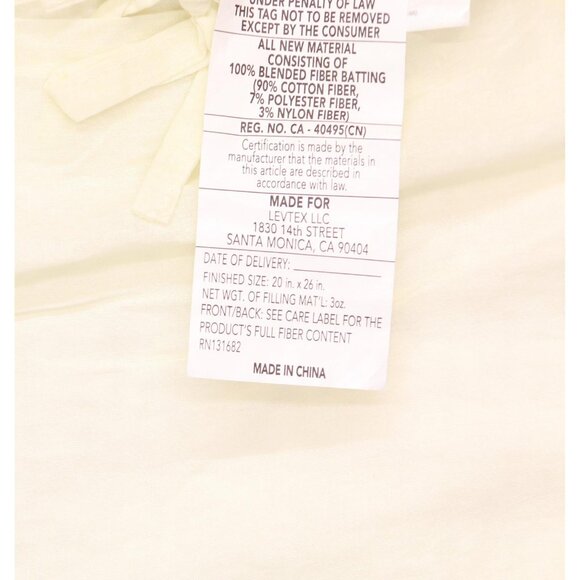 Levtex Home Stitch Cotton Reversible Quilt Set Cream Off White Full / Queen - Picture 2 of 8